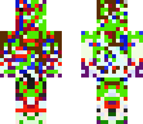 multi-colored confetti man
