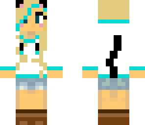 blueish cat girl