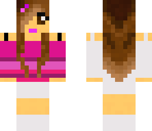 white cool girl with headphones also pink lol