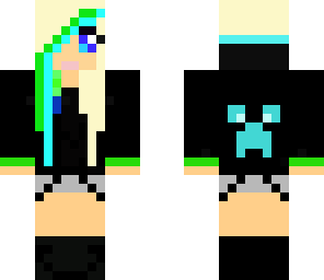 edited creeper hoodie girl