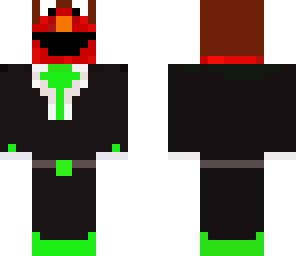 elmo lime green tux