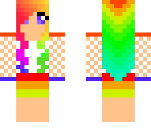 summer rainbow girl