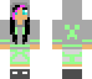 girl with creeper hoodie