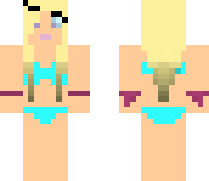 blonde beach girl