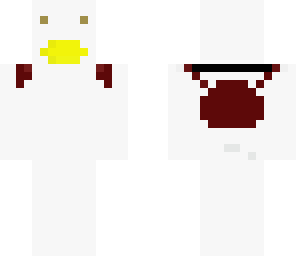 white furby with backpack