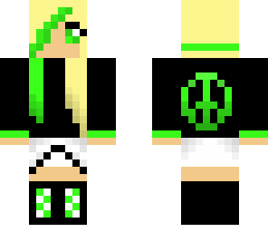 lime green girl