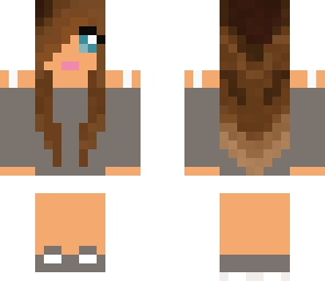 girl with gray sweater