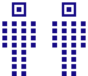 blue and white cyclops