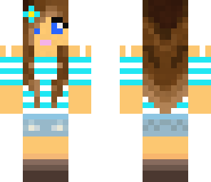 cute girl blue