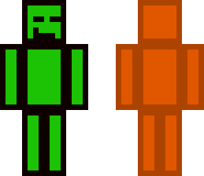 frontly outlined coulor man