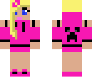 pink creeper hoodie