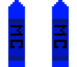 blue crayon