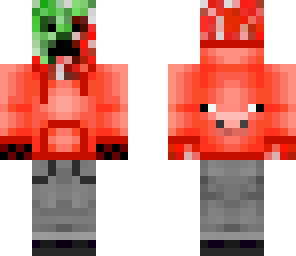 red and green creeper