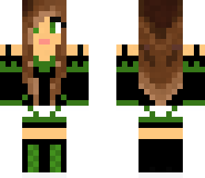 green gamer girl