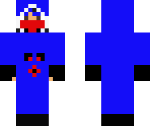 blue hoddie man