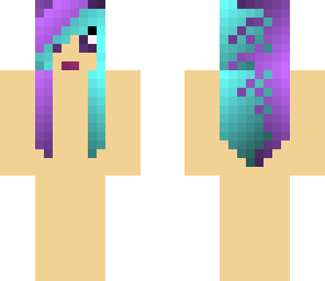 blue and purple based girl