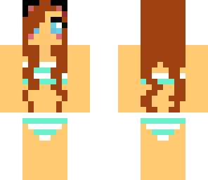 cat girl in swimsuit