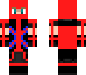 red and blue ninja