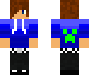 blue hoodie