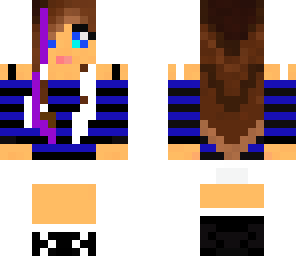 blue and purple girl