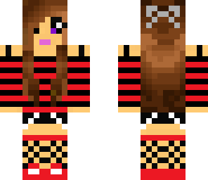 red and black girl