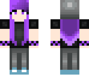 purple hiptser girl