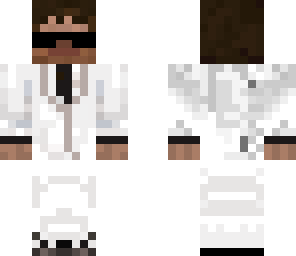 agent in white tux