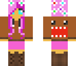 girl domo with flowers
