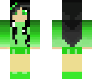 cute green girl