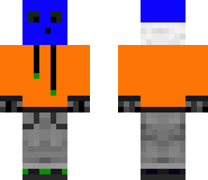 blue slime with cool hoddie