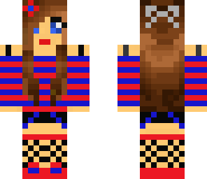 red black and blue girl by emily206
