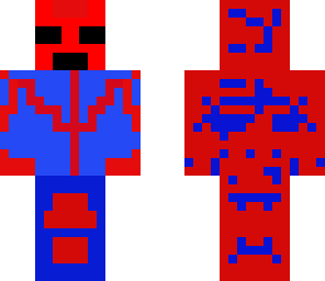 blue infected man