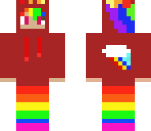 rainbow dash red hoodie