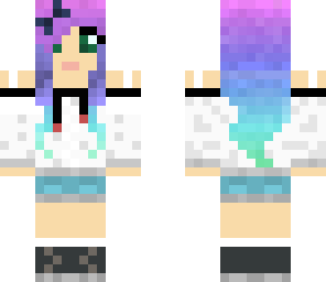 pink blue girl