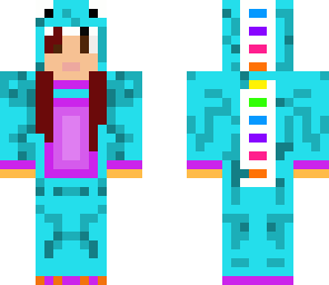 blue girl dino