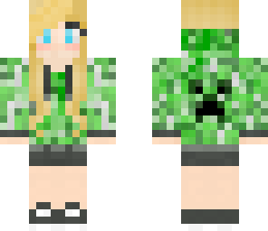 creeper hoodie with real creeper texture