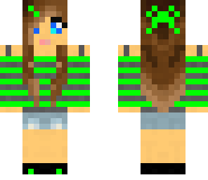 cute green girl