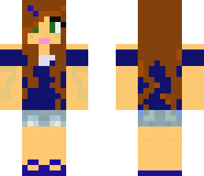 cute blue girl