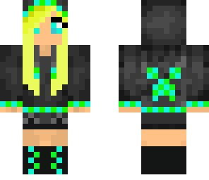 blond hooded girl