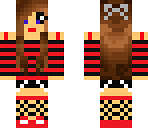 red and black girl by emily206