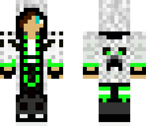green hooded teen