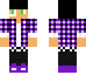 purple teen with headset