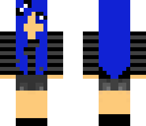 blue anime chick
