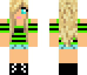 blonde green girl