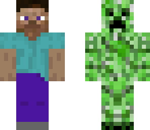 meet steve and creeper