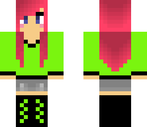 girl whit pink hair