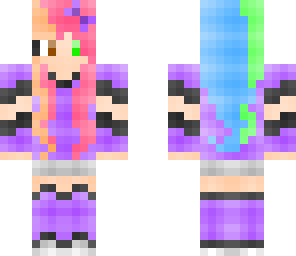 rainbow girl skin