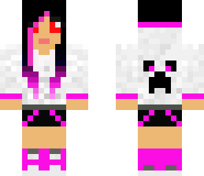 red eye pink creeper jacket girl