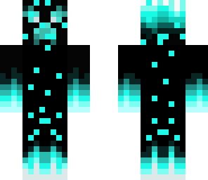glowing creeper with sparks