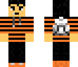 my minecraft skin              orange shirt